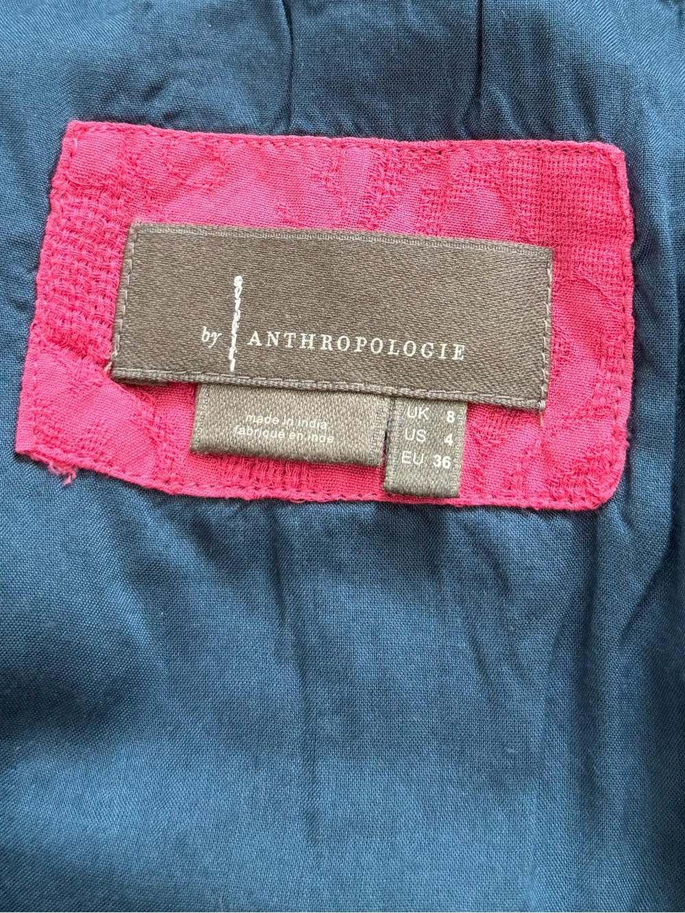 Anthropologie Embroidered Floral Midi Skirt Size 4 - Picture 7 of 15